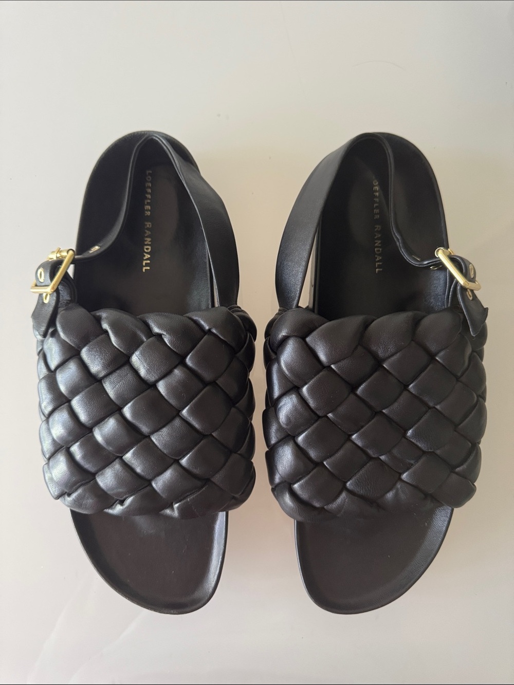 Loeffler Randall Benton Woven Slingback Sandal Black Size 12 - Picture 6 of 13
